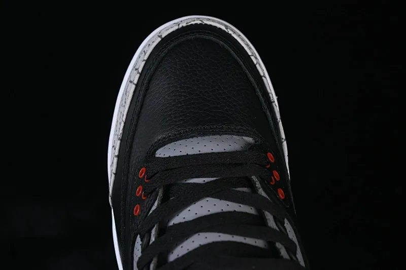 All categories Air Jordan Jordan series basketball shoes Air Jordan 3 TG version Air Jordan 3 "Black Cement" AJ3 Jordan 3 first year black cement DN3707-010